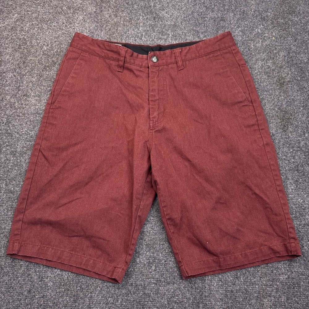 Volcom Stone Chino Shorts Mens‎ Size 30 Red Skate Surf Y2K Casual